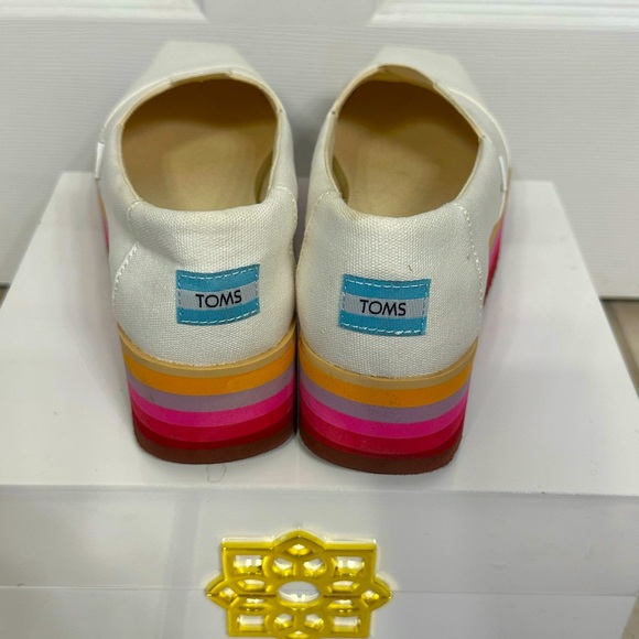 Toms Alpargata Platform Espadrille Size 8.5 💝 - Picture 6 of 8
